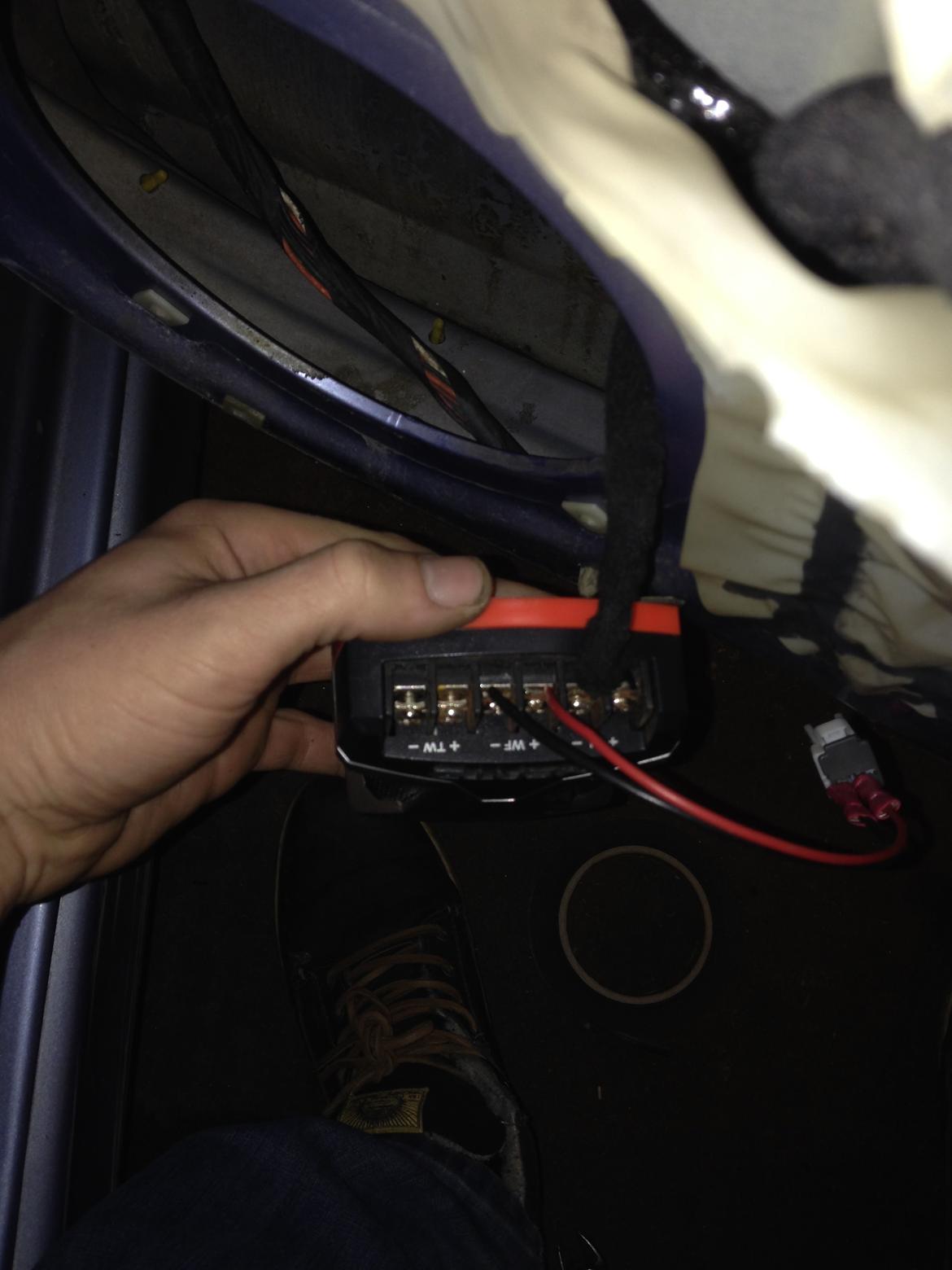 Kia Picanto BA dør højtalere 6,5" - Delfilter WF= Mellemtone tw=diskant IN er fra radioen billede 11