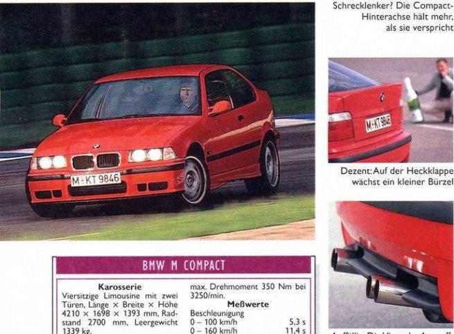 BMW Prototype: E36 M3 Compact billede 2