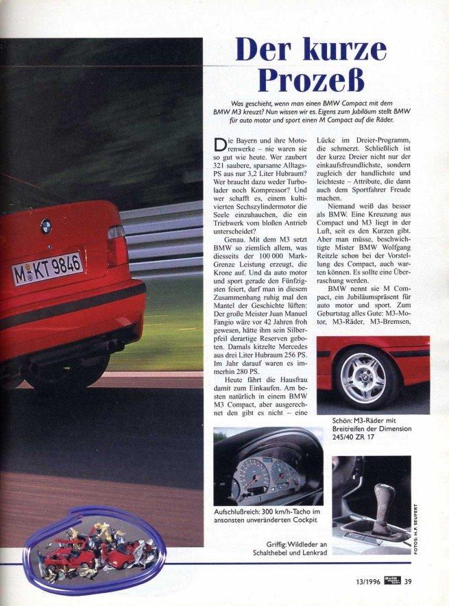 BMW Prototype: E36 M3 Compact billede 4