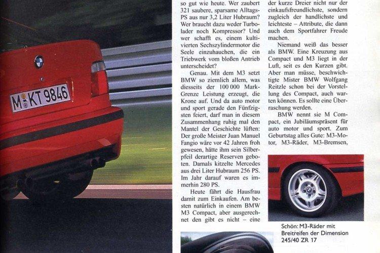 BMW Prototype: E36 M3 Compact billede 5