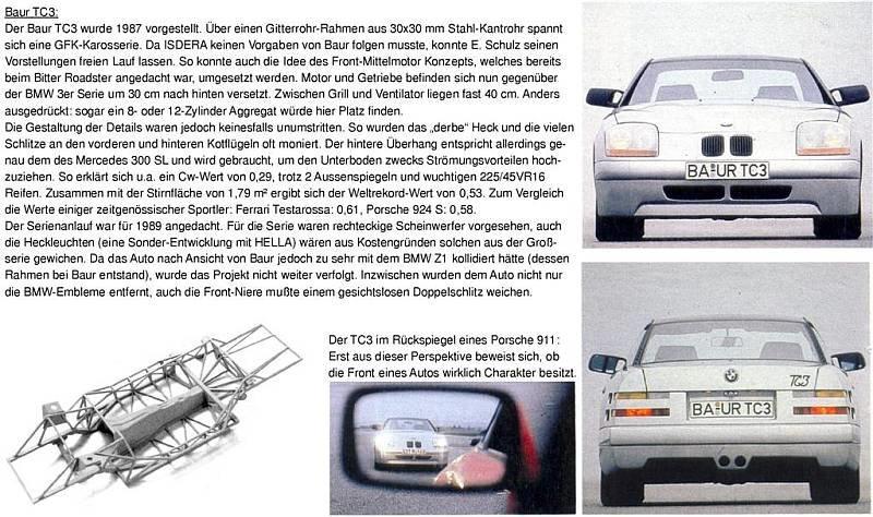 BMW Prototype: Baur TC3 Studie 1987/Baur TC3 1988 billede 5