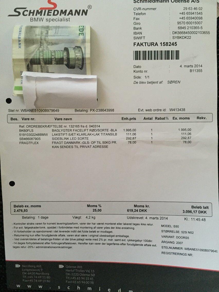 BMW E60! Mest velholdte!! Kvit, service mm billede 8