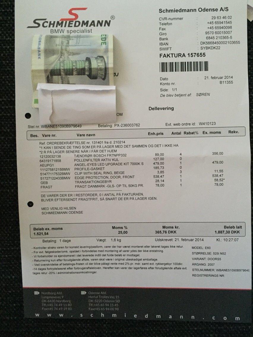 BMW E60! Mest velholdte!! Kvit, service mm billede 9