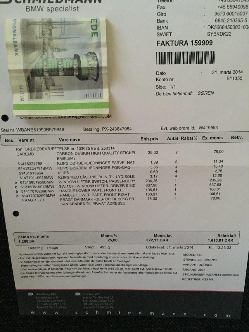 BMW E60! Mest velholdte!! Kvit, service mm billede 10