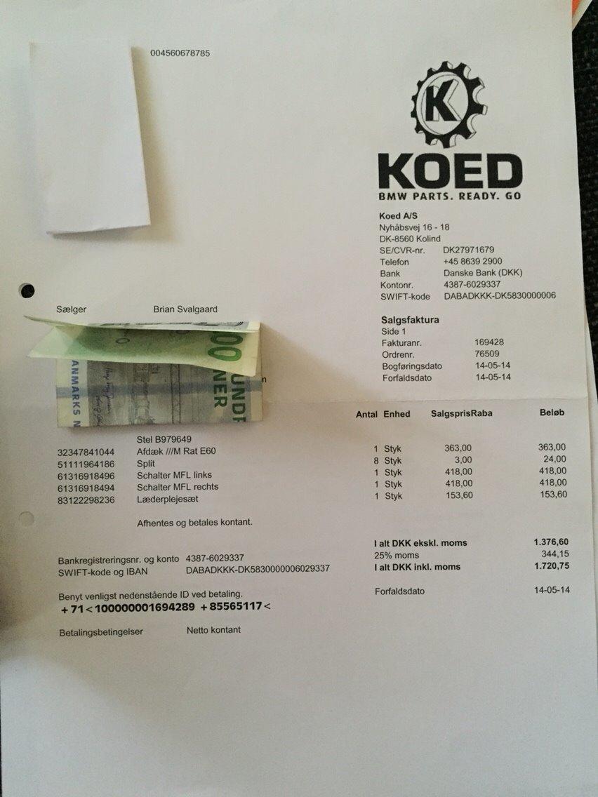 BMW E60! Mest velholdte!! Kvit, service mm billede 25