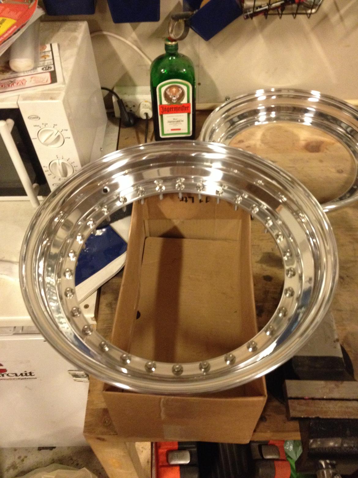 Renovering af oz turbo split fælge  - Nye kanter i 2" billede 3