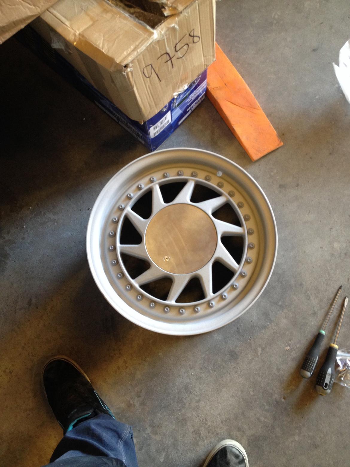 Renovering af oz turbo split fælge  - Tilbage fra glasblæsning  billede 6