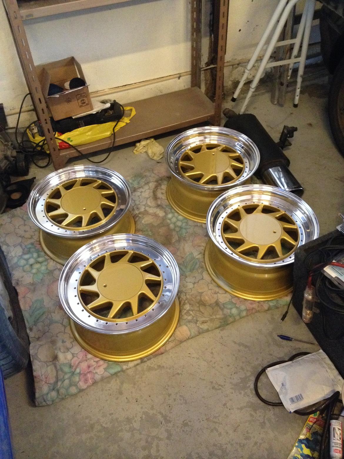 Renovering af oz turbo split fælge  - Så skal de bare samles og have dæk på.  billede 22