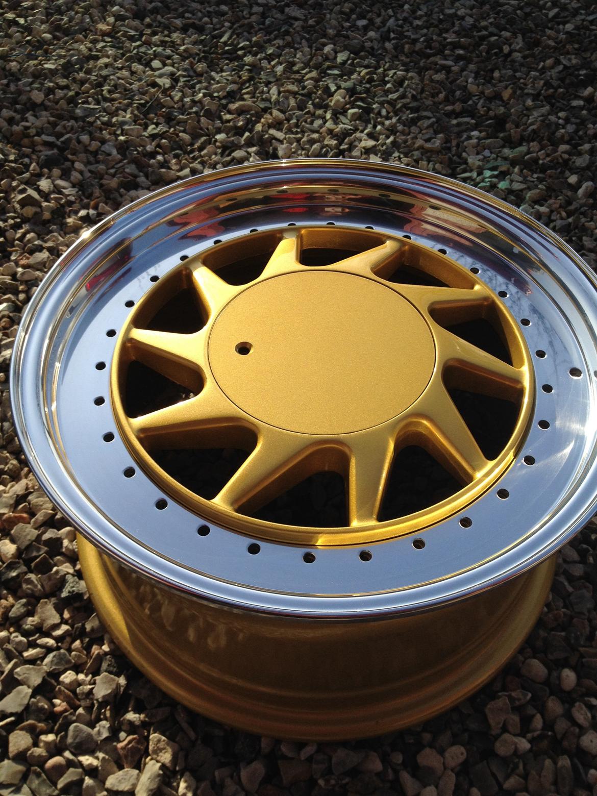 Renovering af oz turbo split fælge  - Farven ude i solen.  billede 23