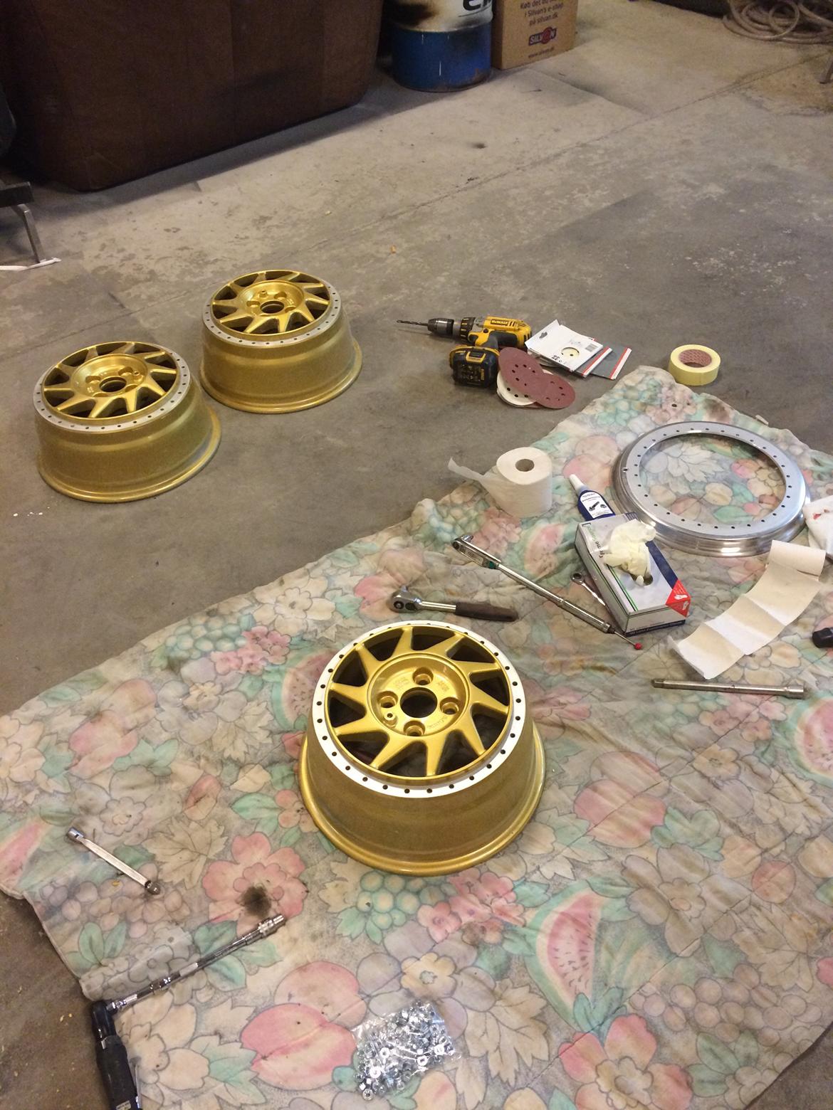 Renovering af oz turbo split fælge  - så er de ved at blive samlet billede 24