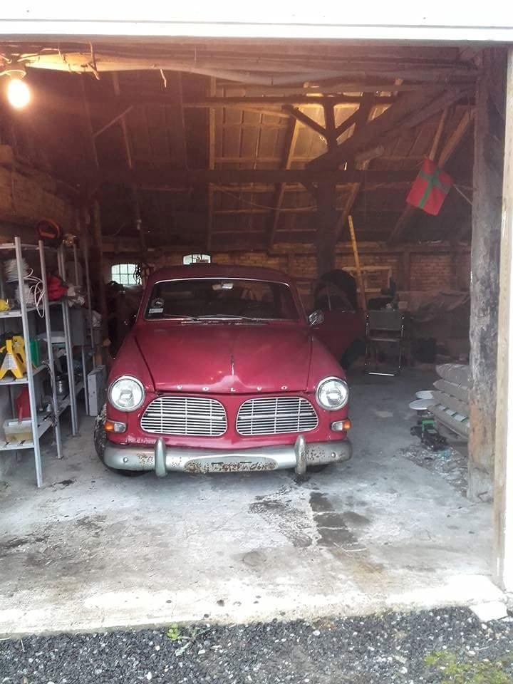 renovering af volvo amazon b16 1960 - På plads i værkstedet  billede 6