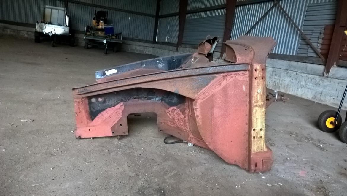renovering af volvo amazon b16 1960 - Frontcut nemmere end at skulle svejse den gamle front op fra bunden billede 9