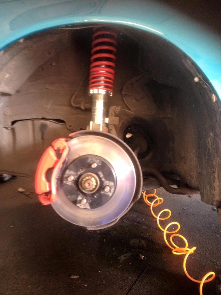   projekt  styling Corolla E10 sedan  - er ved monter TA-Technix Gevindundervogn på bilen billede 52