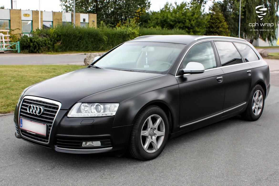 Satin Black folie - Audi A6 Avant billede 2