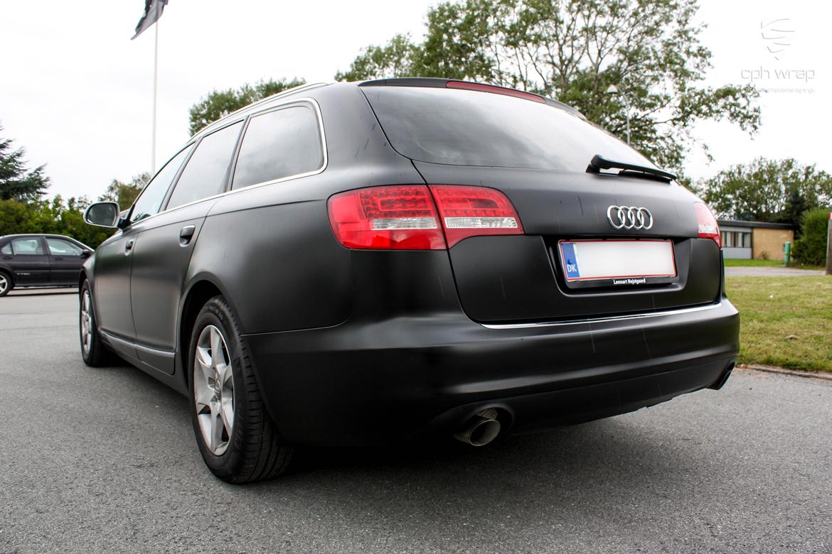 Satin Black folie - Audi A6 Avant billede 1