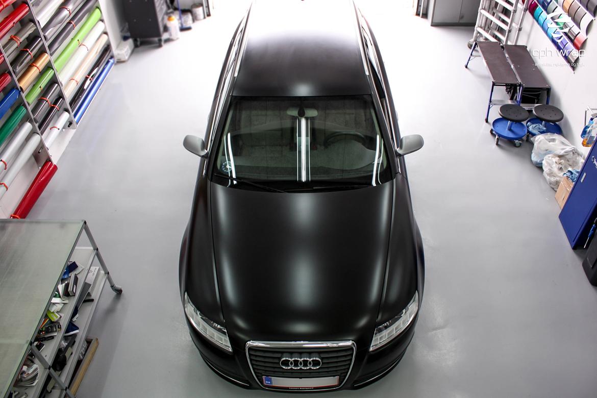 Satin Black folie - Audi A6 Avant billede 4