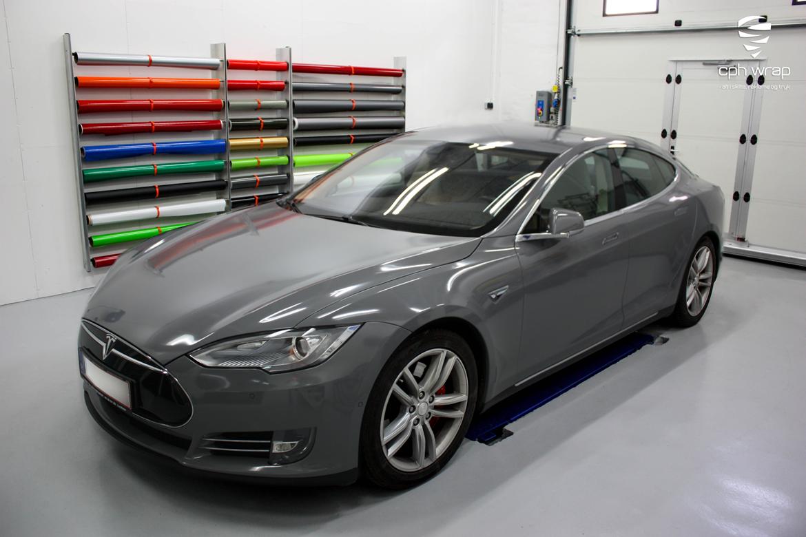 Tesla Model S P85D - Audi RS Nardo Grey billede 10