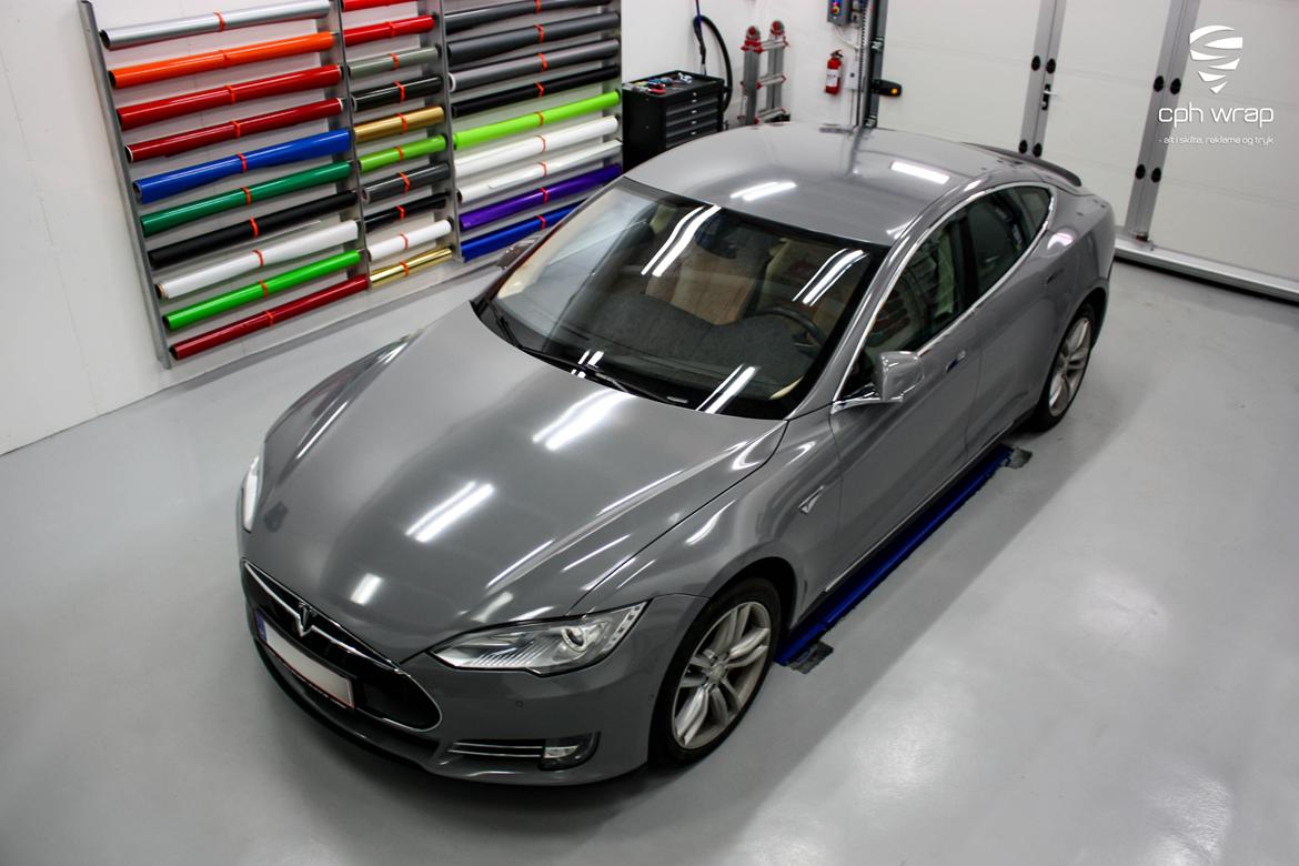 Tesla Model S P85D - Audi RS Nardo Grey billede 1