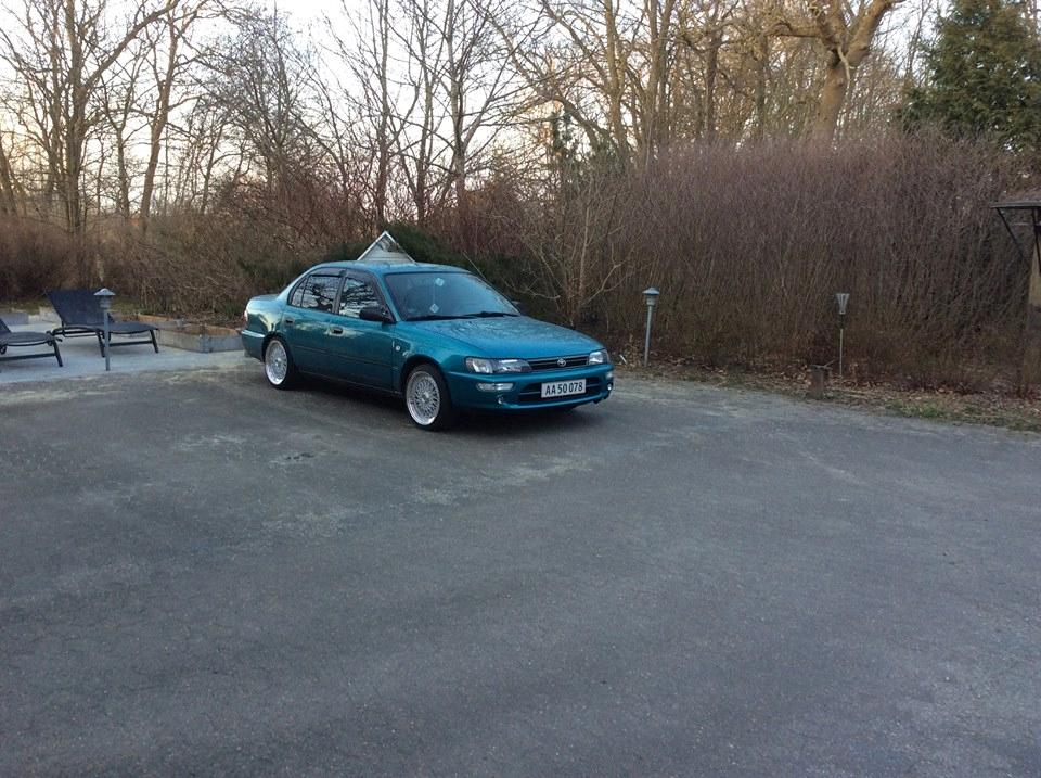   projekt  styling Corolla E10 sedan  - med min ny lækker 16x7,5 BBS fælge på bilen billede 127