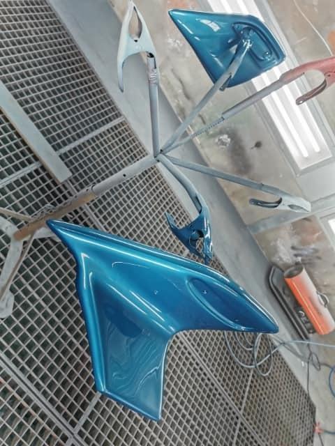   projekt  styling Corolla E10 sedan  - 27/9 2020 TRD spoiler fået base farve ?? billede 245