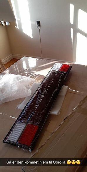   projekt  styling Corolla E10 sedan  - 4/3 2021 Toyota  Corolla Tail Light Center bagagerum JDM AE100 AE010 billede 296