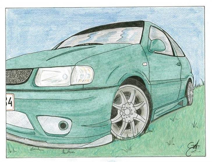 Tegninger - Tania's gamle Polo. billede 3