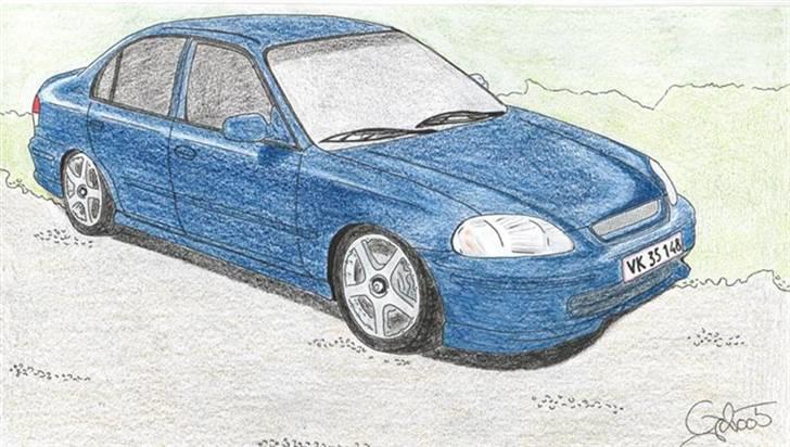 Tegninger - Brian A's gamle Honda. billede 6