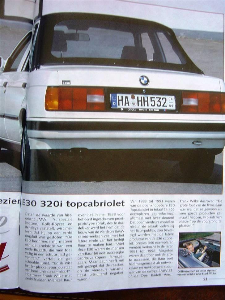 BMW Billeder - Opdateres løbende -  - Igen den specielle 4-dørs E30 TC BAUR billede 111