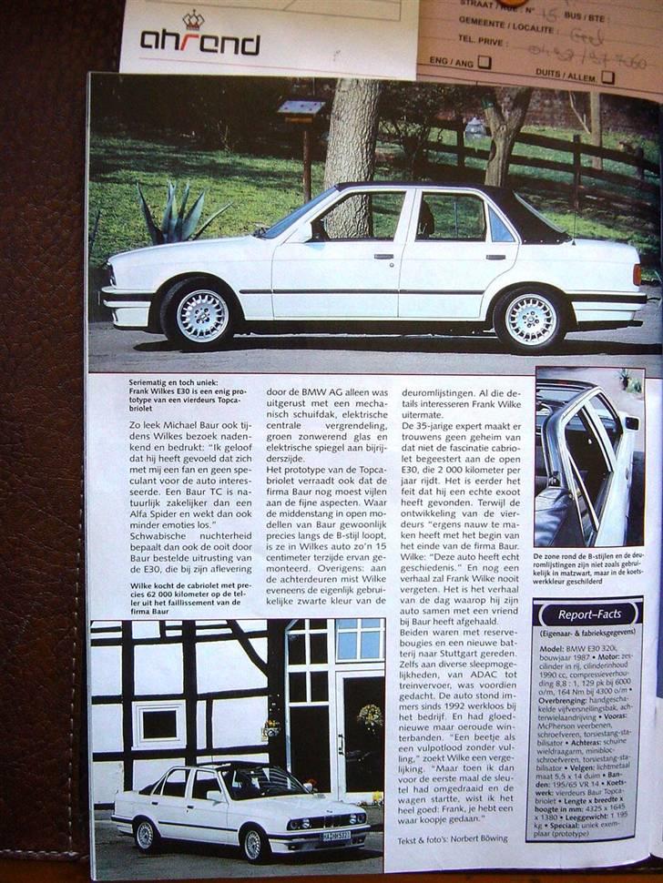 BMW Billeder - Opdateres løbende -  - 4-dørs E30 TC BAUR billede 112