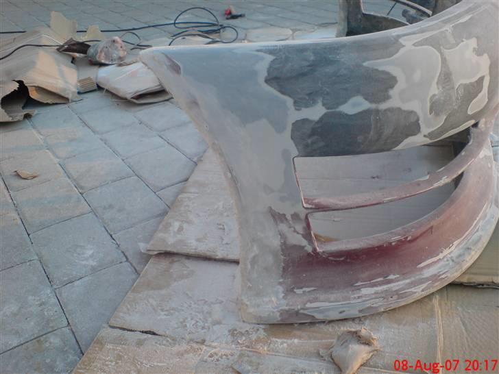 Ombygning/ reperation af kofanger - Næsten færdig :) sleb lidt mere og gav den sprøjtespartel :) billede 22