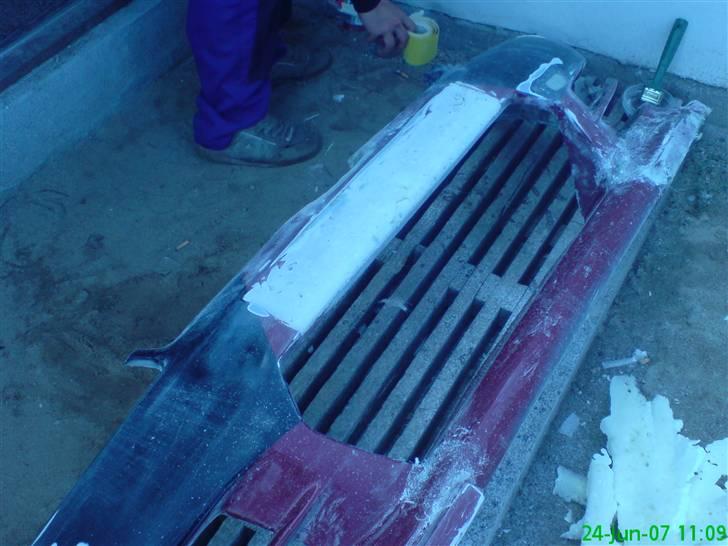 Ombygning/ reperation af kofanger - Her er det slebet og skåret billede 4