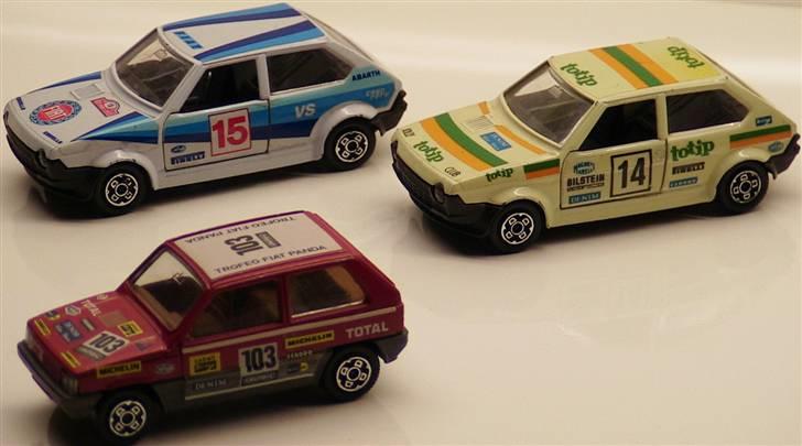 Mine 1:43 modelbiler - FIAT Ritmo rally x 2 / FIAT Panda Trofeo, Bburago 1:43 billede 45