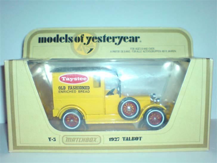 MODEL BILER i størrelse 1:43-1:24 og 1:18  - Matchbox 1927 Talbot

Dette er nogle modelbiler jeg har fået af en ven i Canada, kender ikke så meget til denne serie af biler endnu. Ved dog der er en del samlere til dem...

Thanks for the Modelcars Mike ;-) billede 132