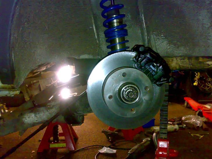 Golf 1 2000E/16V Oettinger projekt - Den originale 1,1 bagbro, Med Powerflex bøsninger, GTI krængnings stabilisator med nye bøsninger og monterings beslag. GTI 16V bag bremser, Scirocco 16V håndbremsekabler billede 25