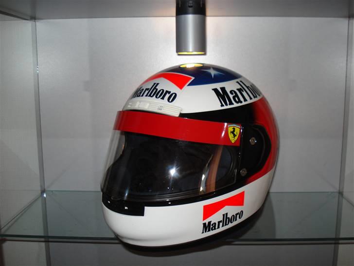 Modelbiler 1:18 1:43 1:87 m.m. - MS første F1 hjelm.( Kopi) billede 39