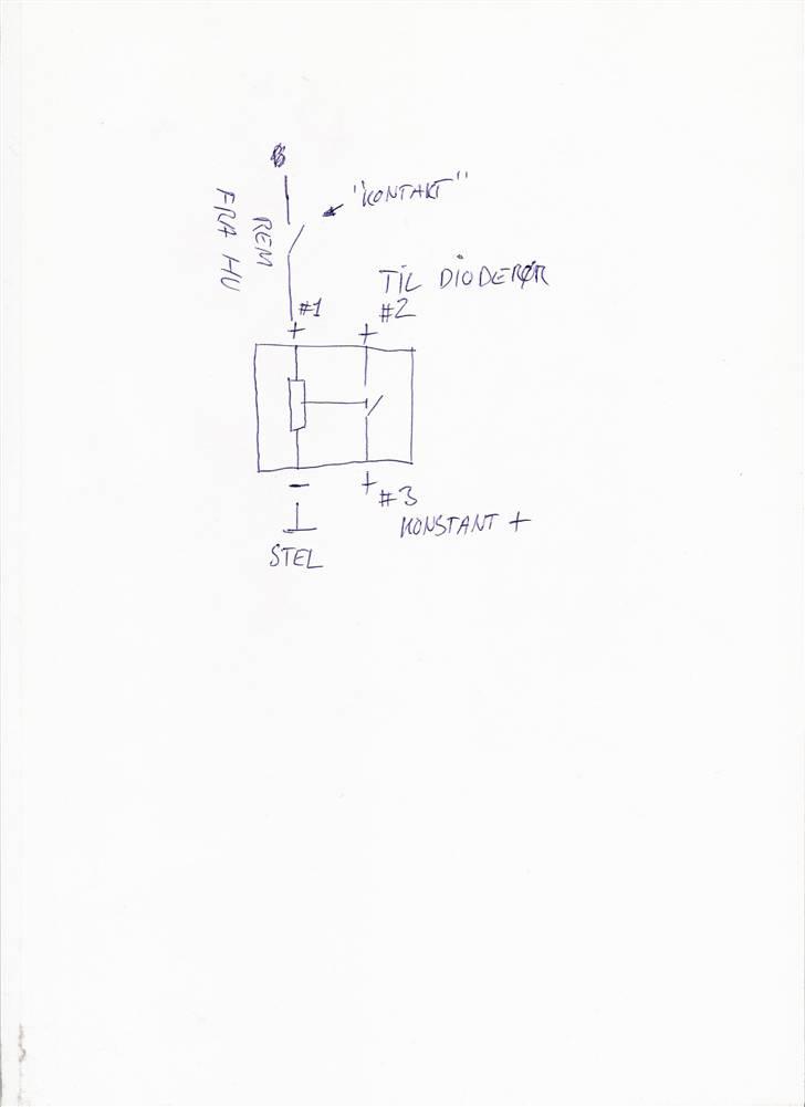 Diverse Guides og Diagrammer - BEN #1 = BEN 86 på relæ.
BEN #2 = BEN 87 på relæ.
BEN #3 = BEN 30 på relæ.
"STEL" = BEN 85 på relæ. billede 1