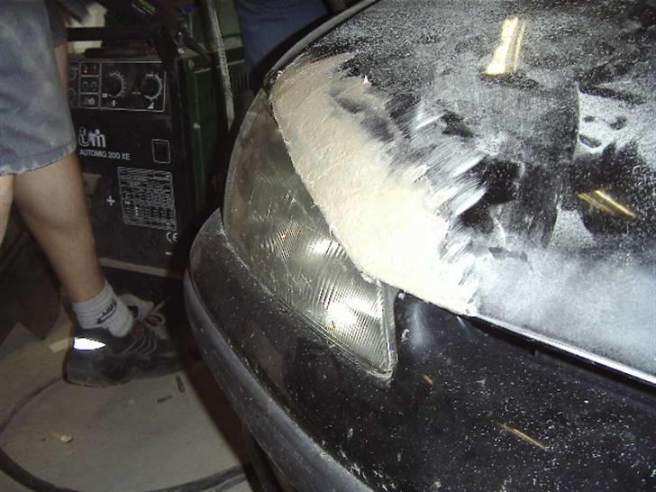 106 XS bygget om ;) - Badboy lavet + lukket logo i fronten. billede 4