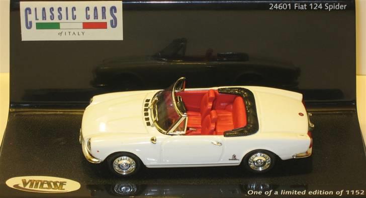 Mine 1:43 modelbiler - FIAT 124 Spider, Vitesse billede 57