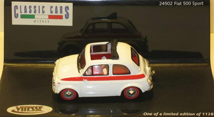 Mine 1:43 modelbiler - FIAT 500 Sport, Vitesse billede 61