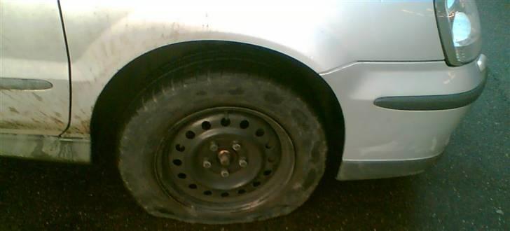 Nissan Almera Tino 2,2 Dci Visia - Hjulkapslerne foran er for længst fløjet ad helvedes til og nu er den punkteret, på næsten helt nye dæk. ØV! billede 33