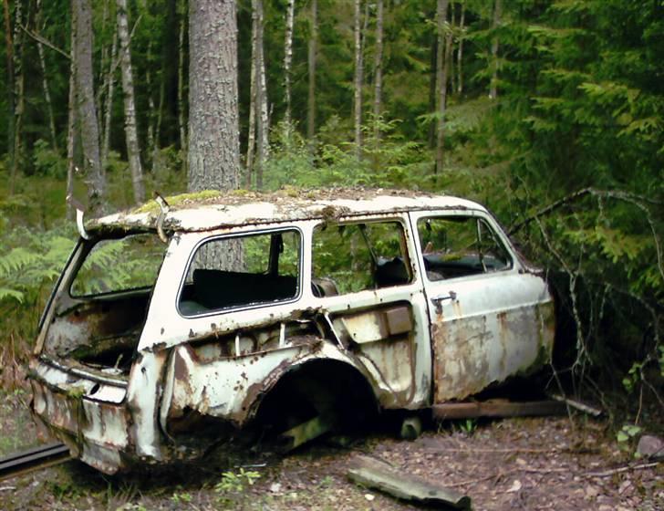 Bilkirkegård i Ryd i Sverige..... - VW type 3 - Eller hvad der er tilbage af den...
 billede 11