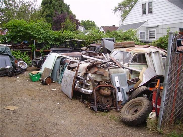 Lidt billeder fra en bilautists USA rejser! - Old Cars Parts - sikke en fed baghave. billede 13