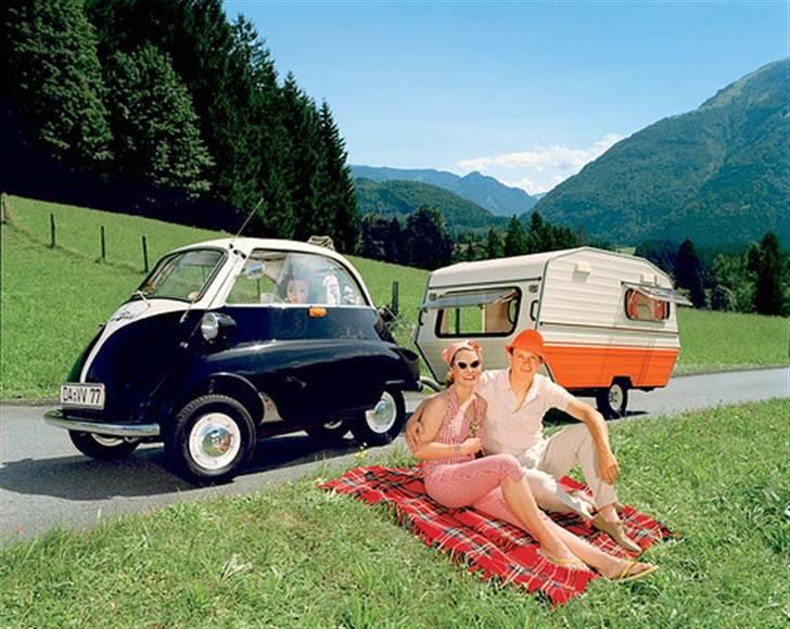 BMW Billeder - Opdateres løbende -  - BMW Isetta med campingvogn. billede 206