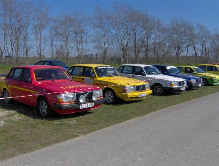 Volvo Original Cup Rally på Fyn - De 4 Volvo Original Cup biler efter løbet. billede 1