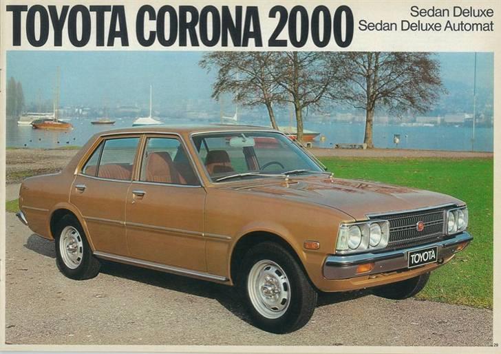 Toyota modeller i 1976 - RT104 fra den gamle Corona-serie, ligner lidt noget som Daihatsu siden kørte videre billede 13