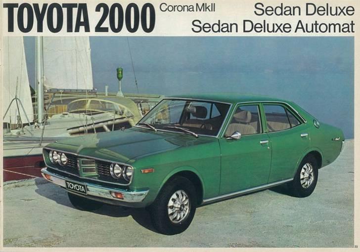 Toyota modeller i 1976 - RX12, Corona MKII var udbredt i DK og fandtes som sedan, hardtop, stationcar & van billede 15