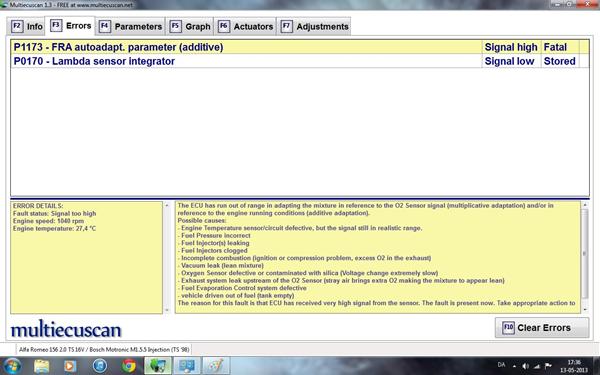 Alfa Romeo 156 Problem.