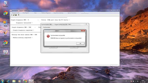 BMW tester, DME, fejl