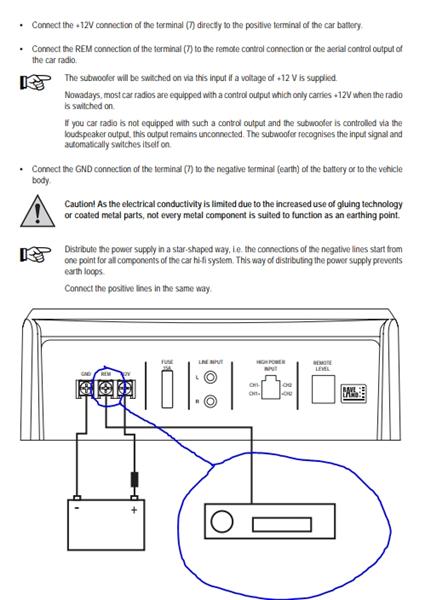 Aktiv subwoofer i aygo
