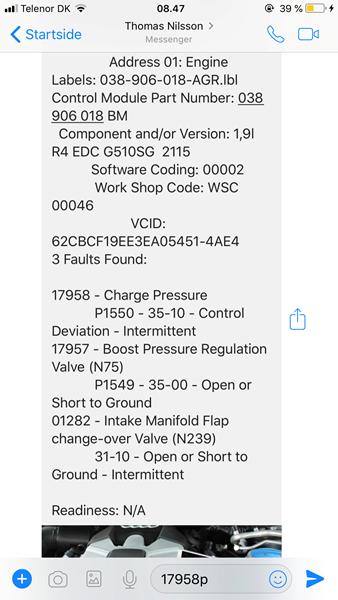 G4 TDI nødprogram - wastegate